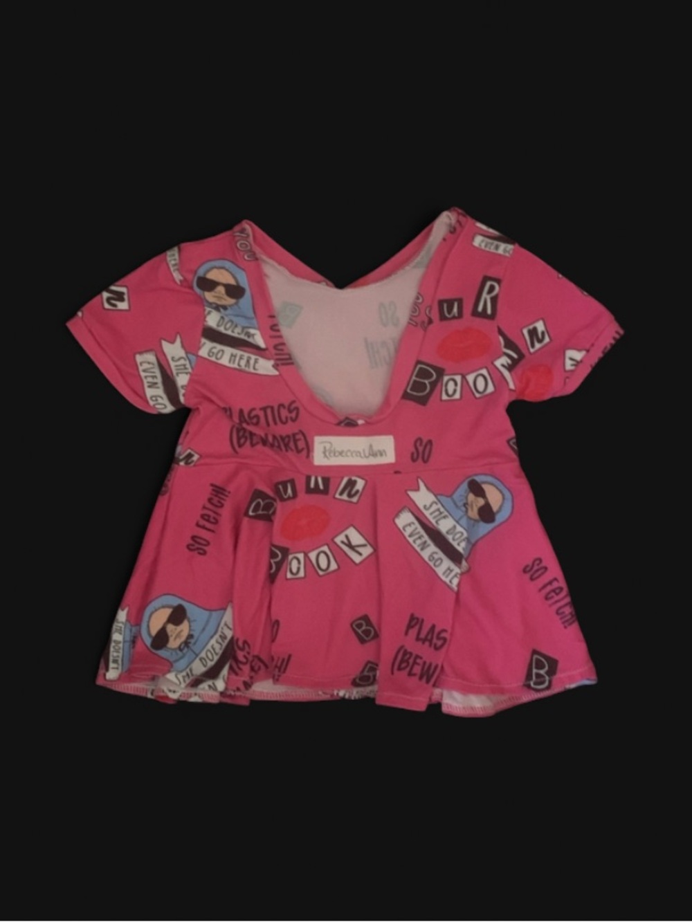 Rebecca Ann Pink Graphic Top